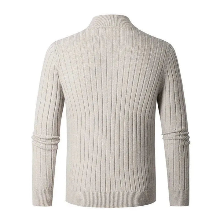 Cole Ribbed Half-Zip Sweater