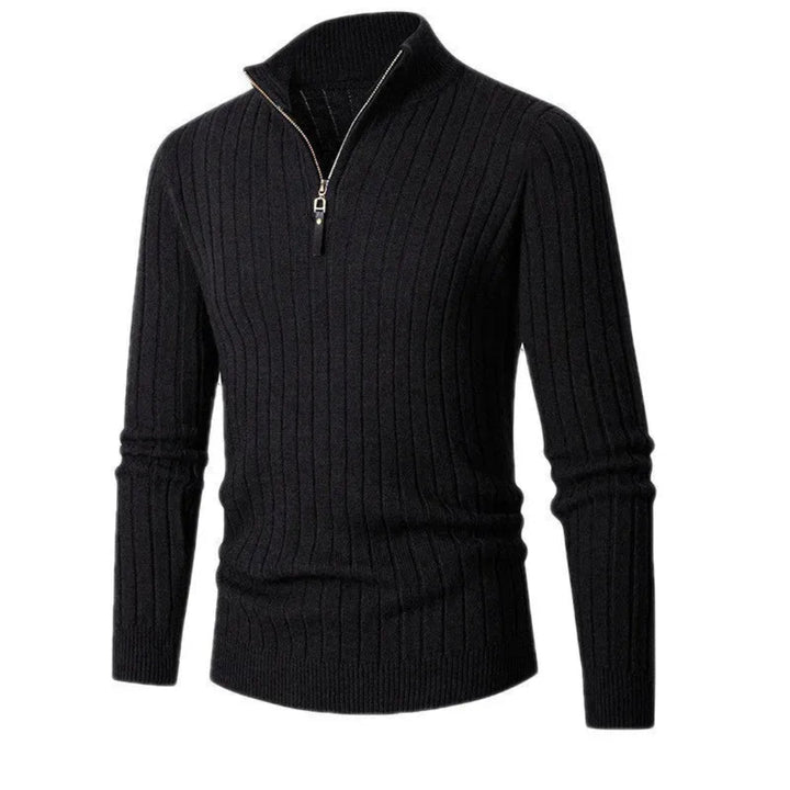 Cole Ribbed Half-Zip Sweater