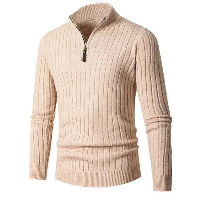 Cole Ribbed Half-Zip Sweater