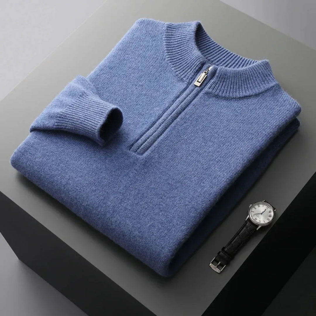 Connor Half-Zip Cashmere Sweater