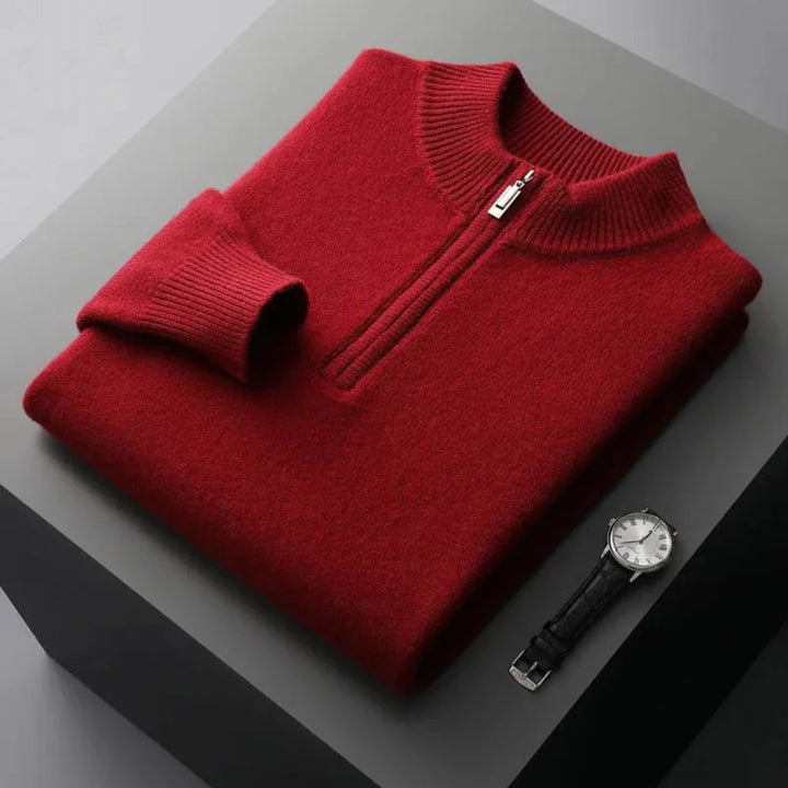 Connor Half-Zip Cashmere Sweater