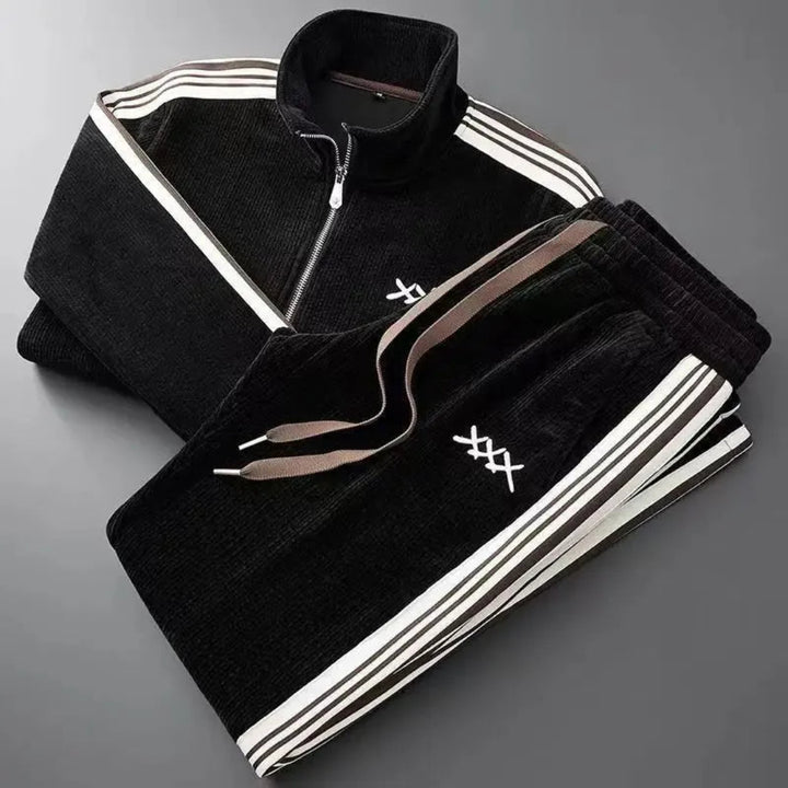 David Corduroy Zip-Up Tracksuit Set