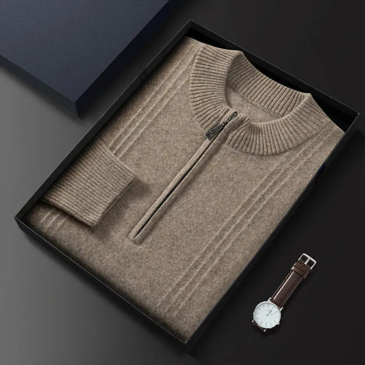 Diego Half-Zip Wool Sweater