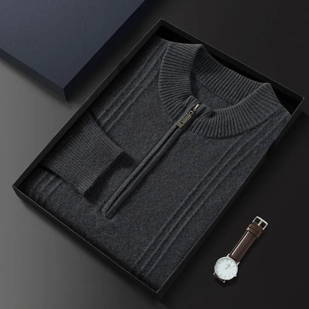 Diego Half-Zip Wool Sweater