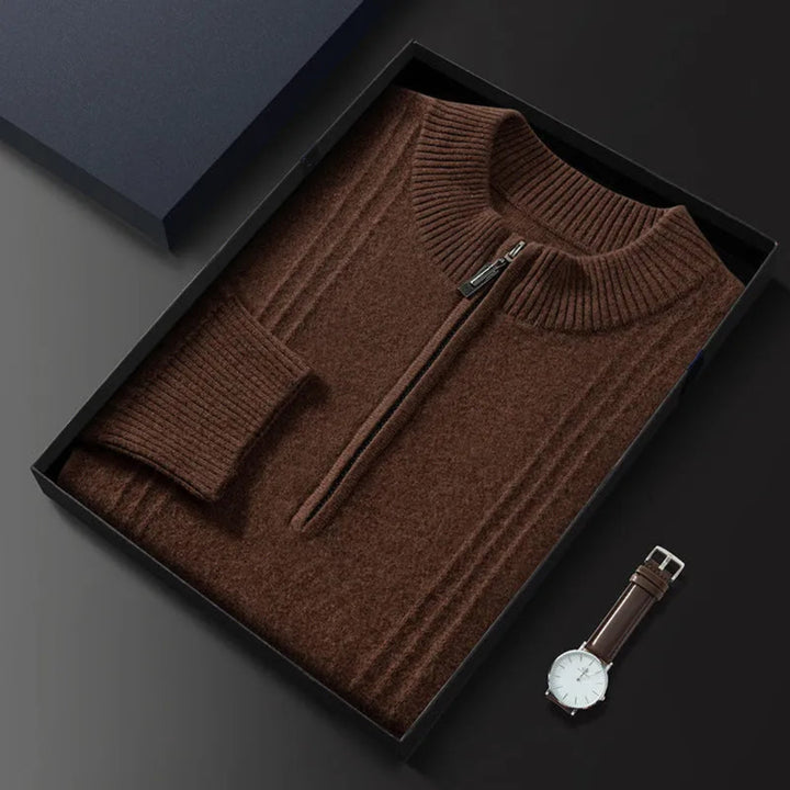 Diego Half-Zip Wool Sweater