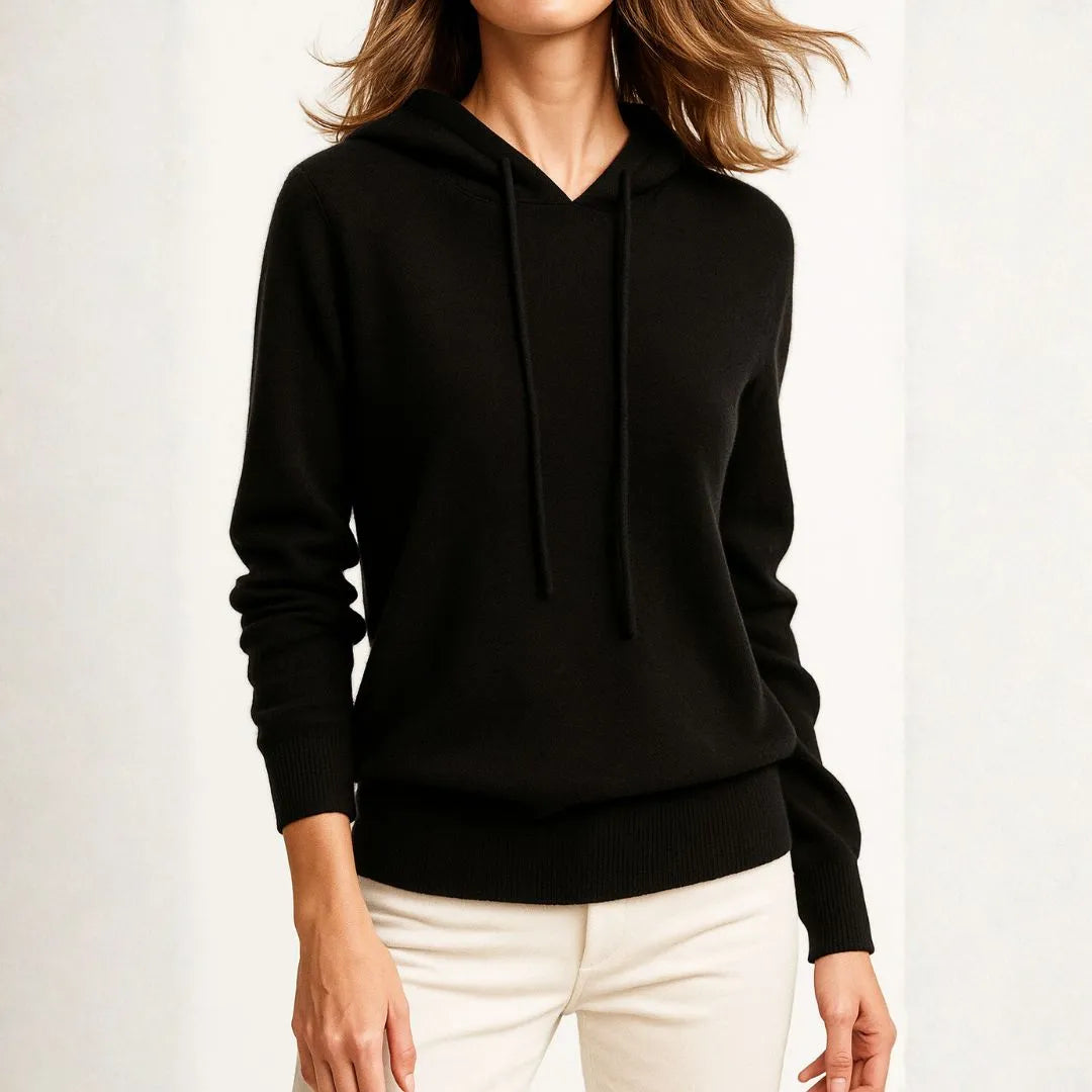 Elaine Women’s Ribbed Cashmere Hoodie
