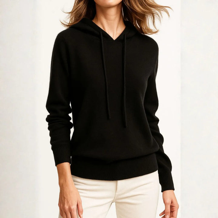 Elaine Women’s Ribbed Cashmere Hoodie