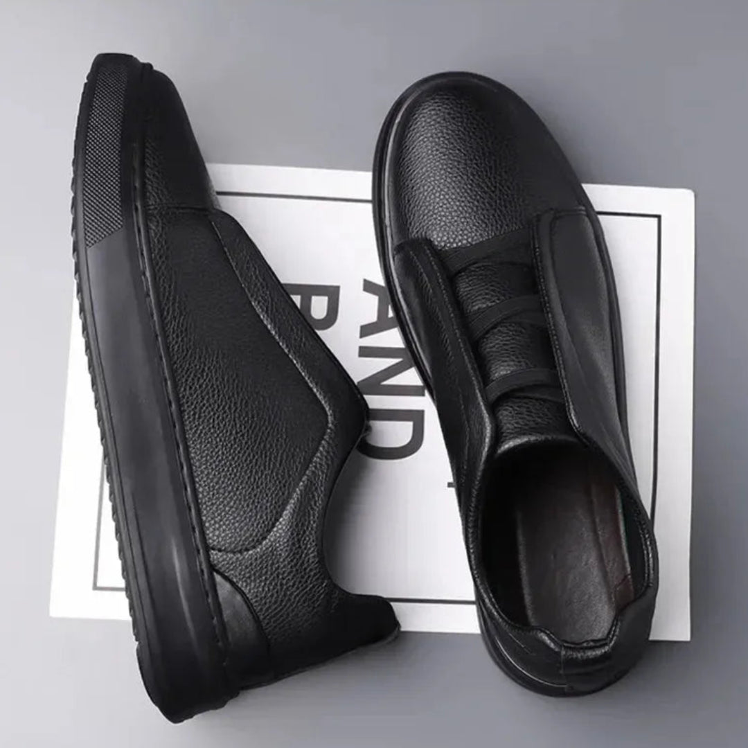 Elias Luxe Crossover Leather Sneakers