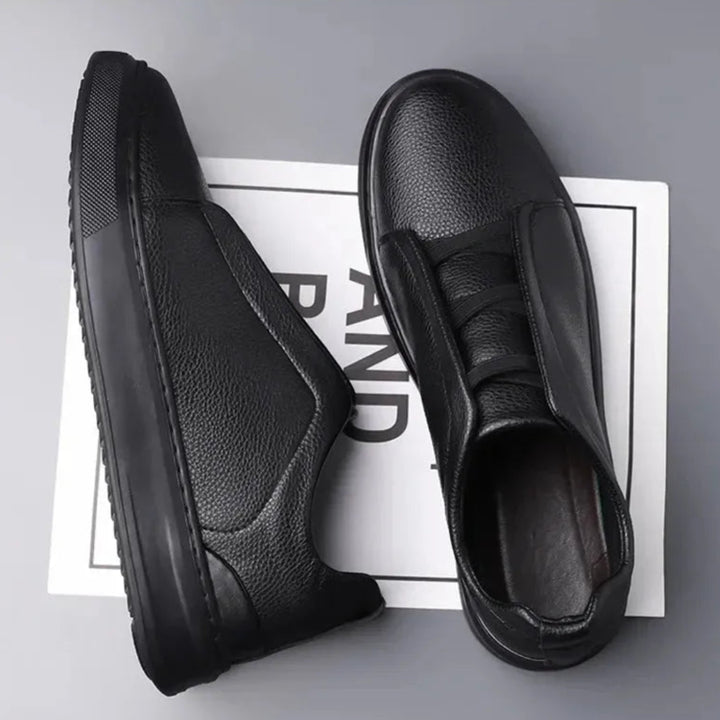 Elias Luxe Crossover Leather Sneakers