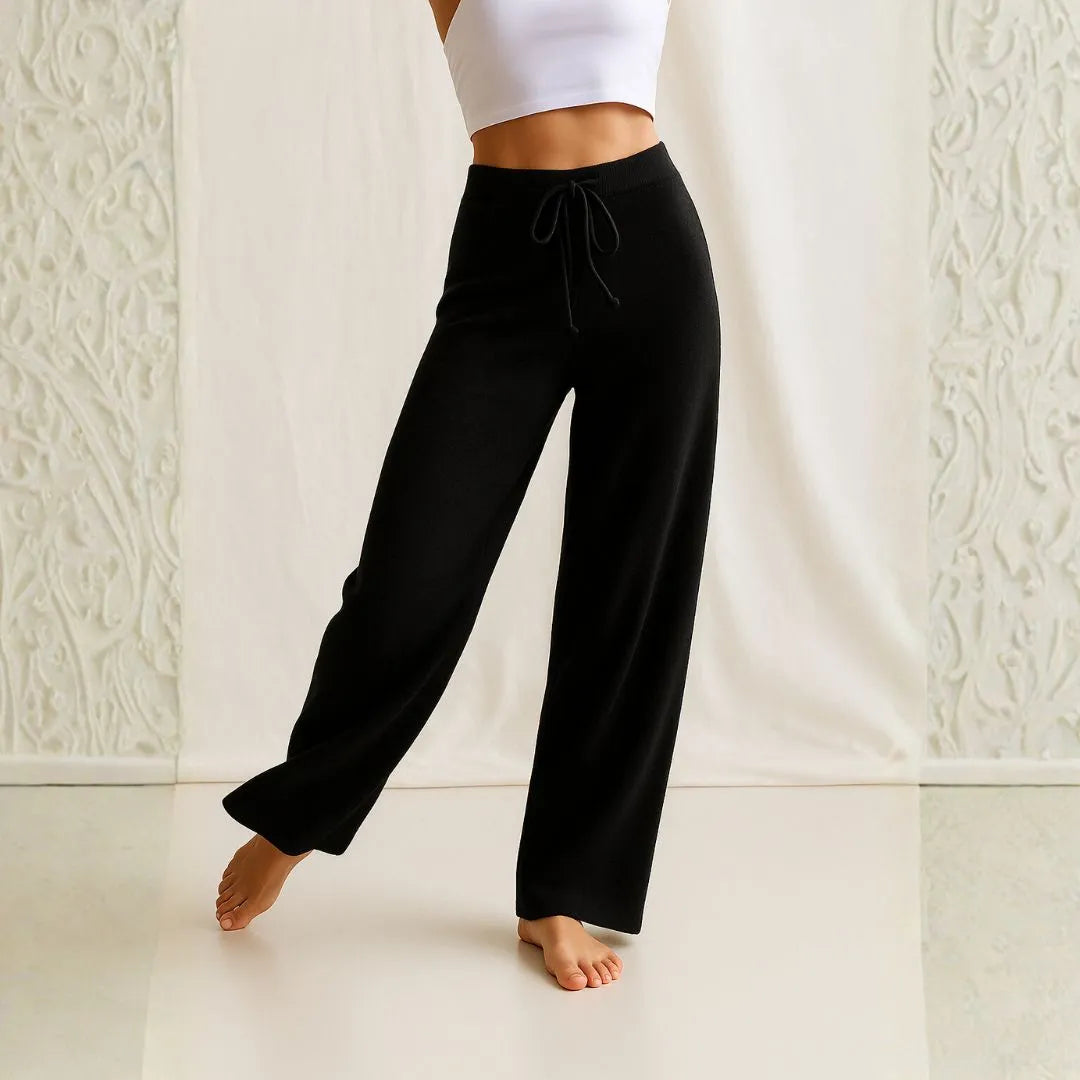 Elise Women's Wide-Leg Knit Lounge Pants