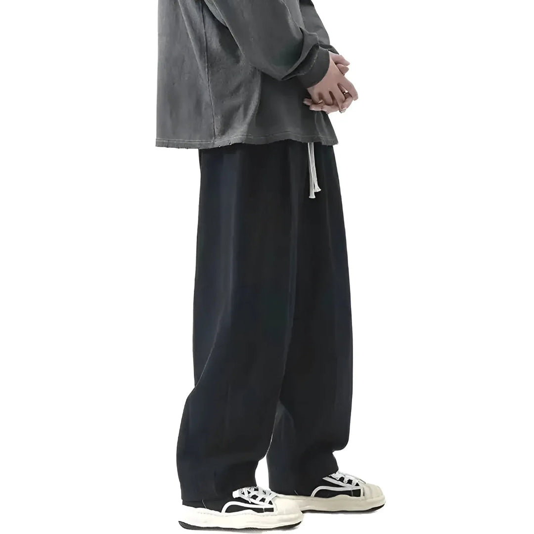 Elliott Oversized Pleated Cotton Pants