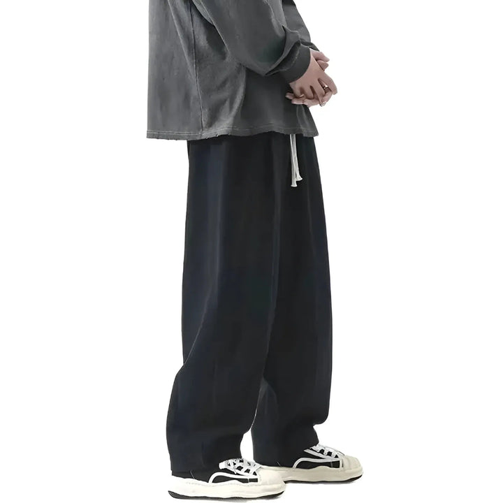 Elliott Oversized Pleated Cotton Pants
