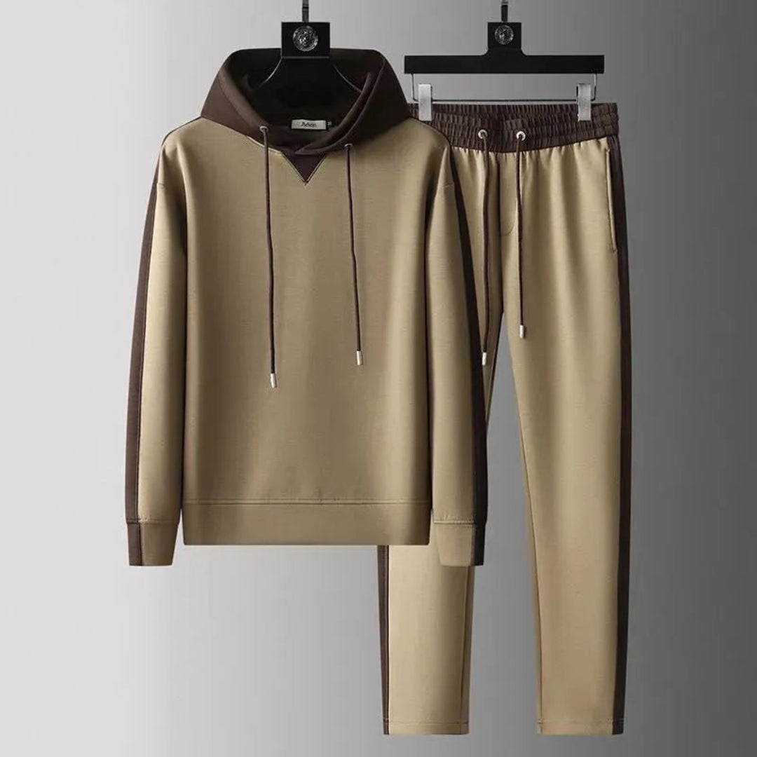 Enzo Two-Tone Hoodie Tracksuit Set