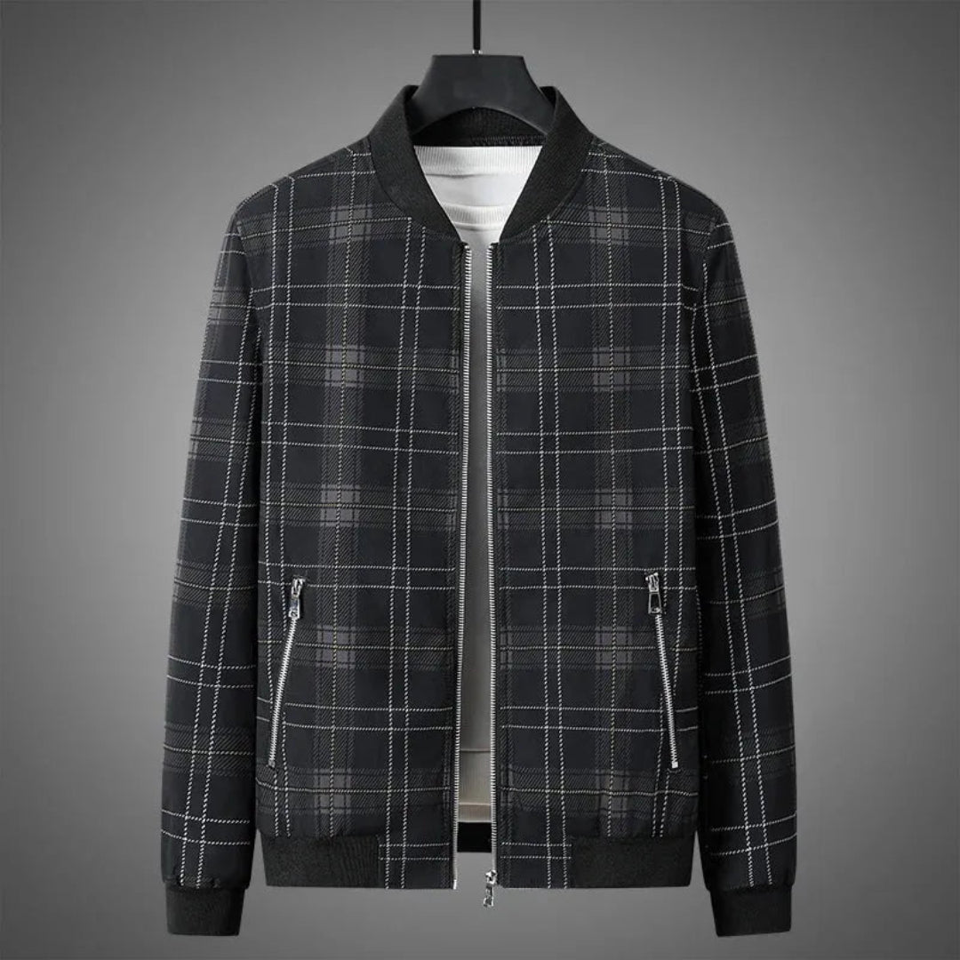 Eric Plaid Bomber Jacket