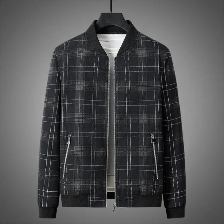 Eric Plaid Bomber Jacket