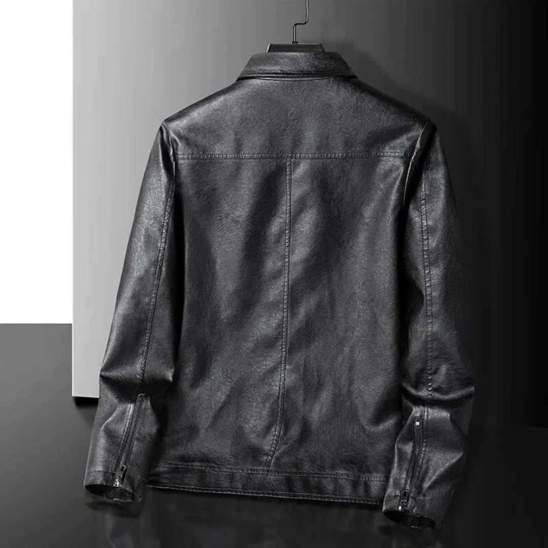 Ericson Slim-Fit Faux Leather Jacket