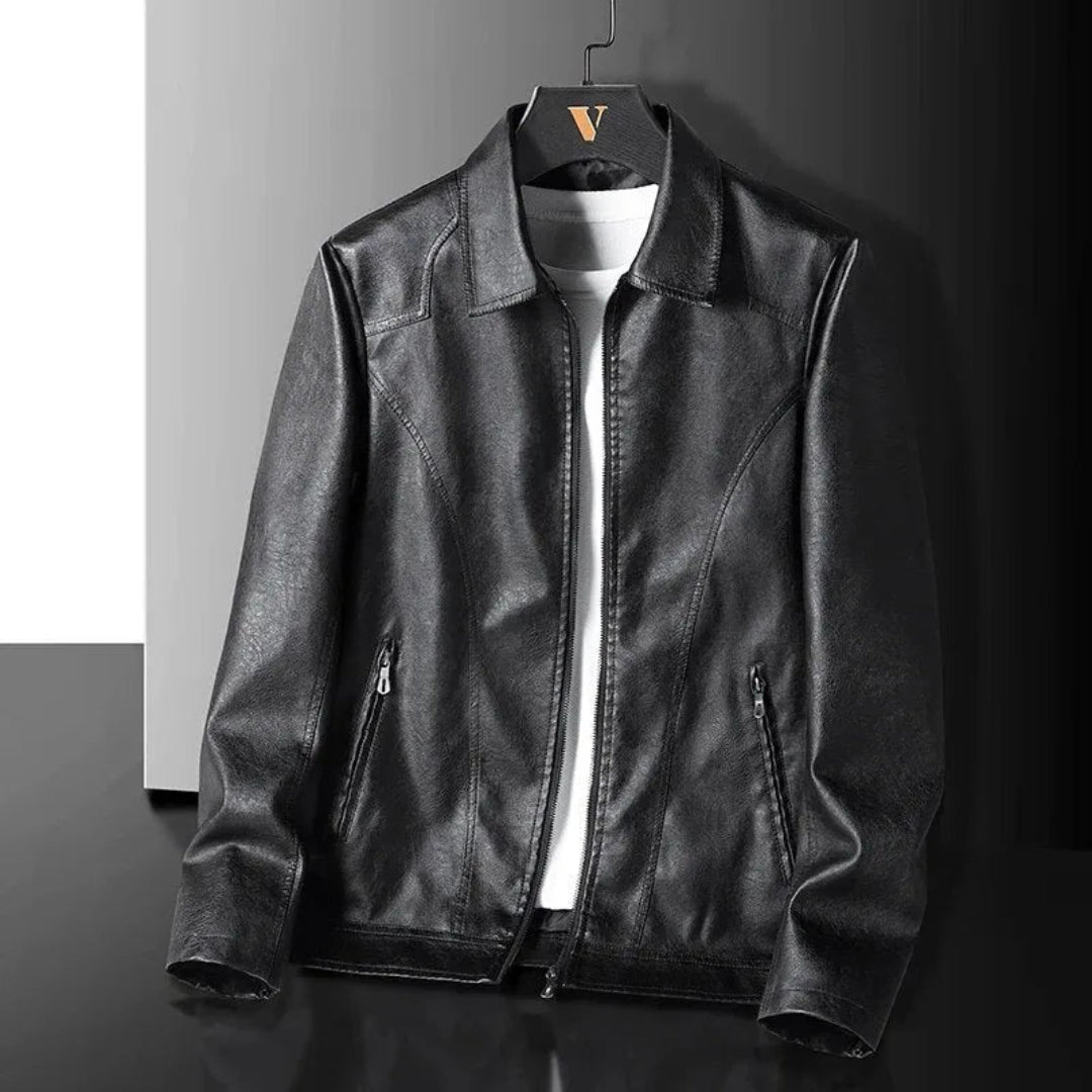 Ericson Slim-Fit Faux Leather Jacket