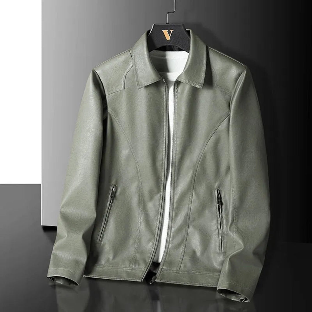 Ericson Slim-Fit Faux Leather Jacket