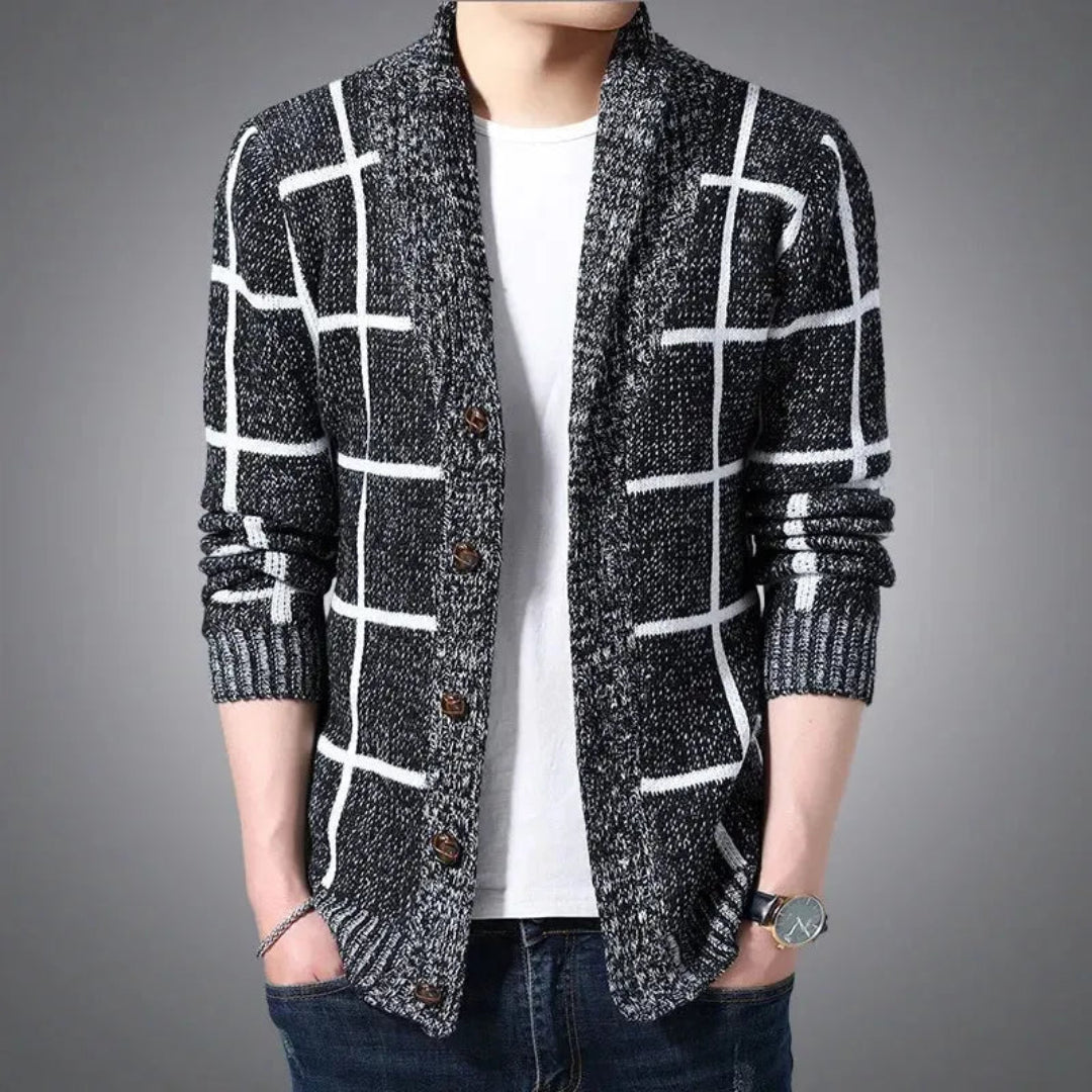 Ethan Shawl Collar Knit Cardigan