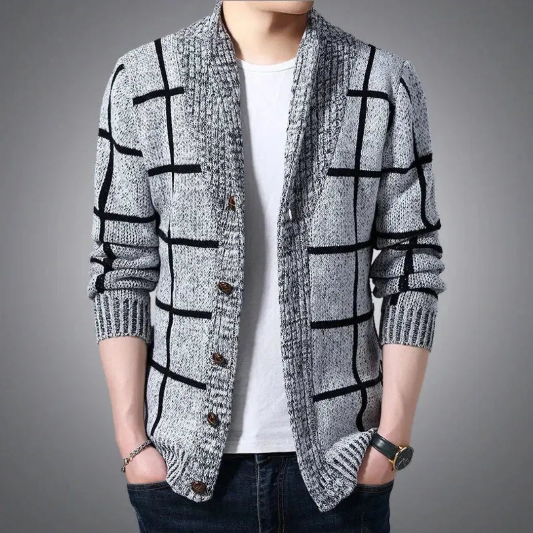Ethan Shawl Collar Knit Cardigan