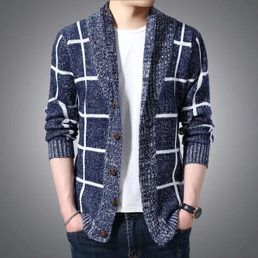 Ethan Shawl Collar Knit Cardigan