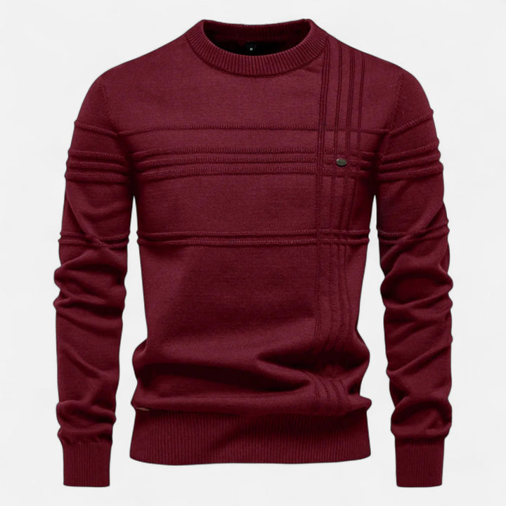 Evan Linear Ribbed Sweater