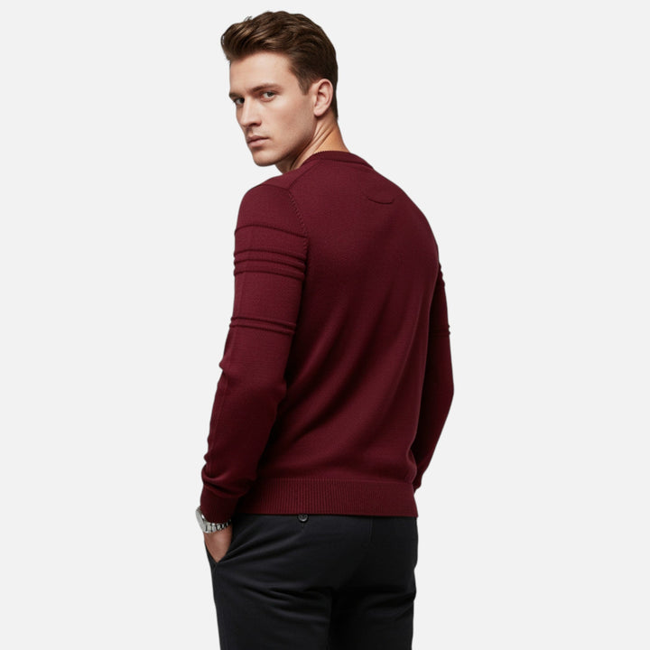 Evan Linear Ribbed Sweater