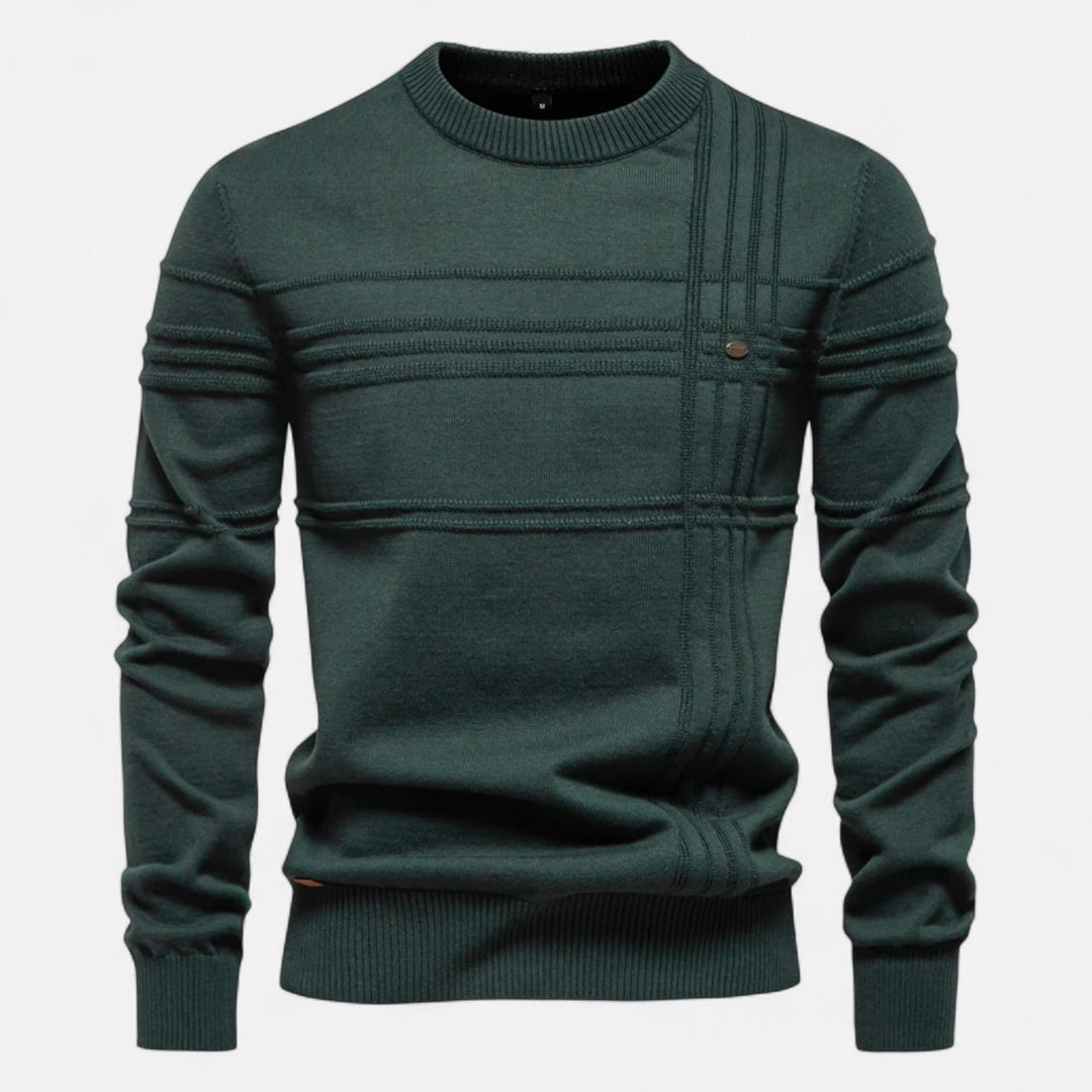 Evan Linear Ribbed Sweater