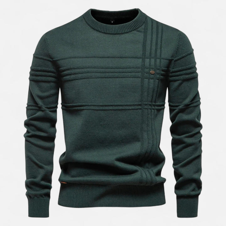 Evan Linear Ribbed Sweater