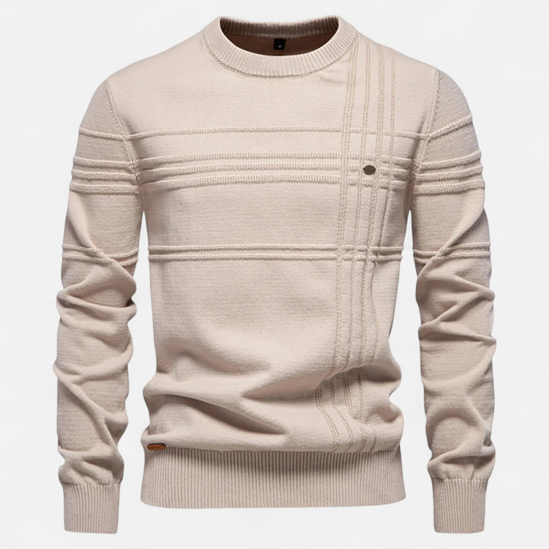Evan Linear Ribbed Sweater