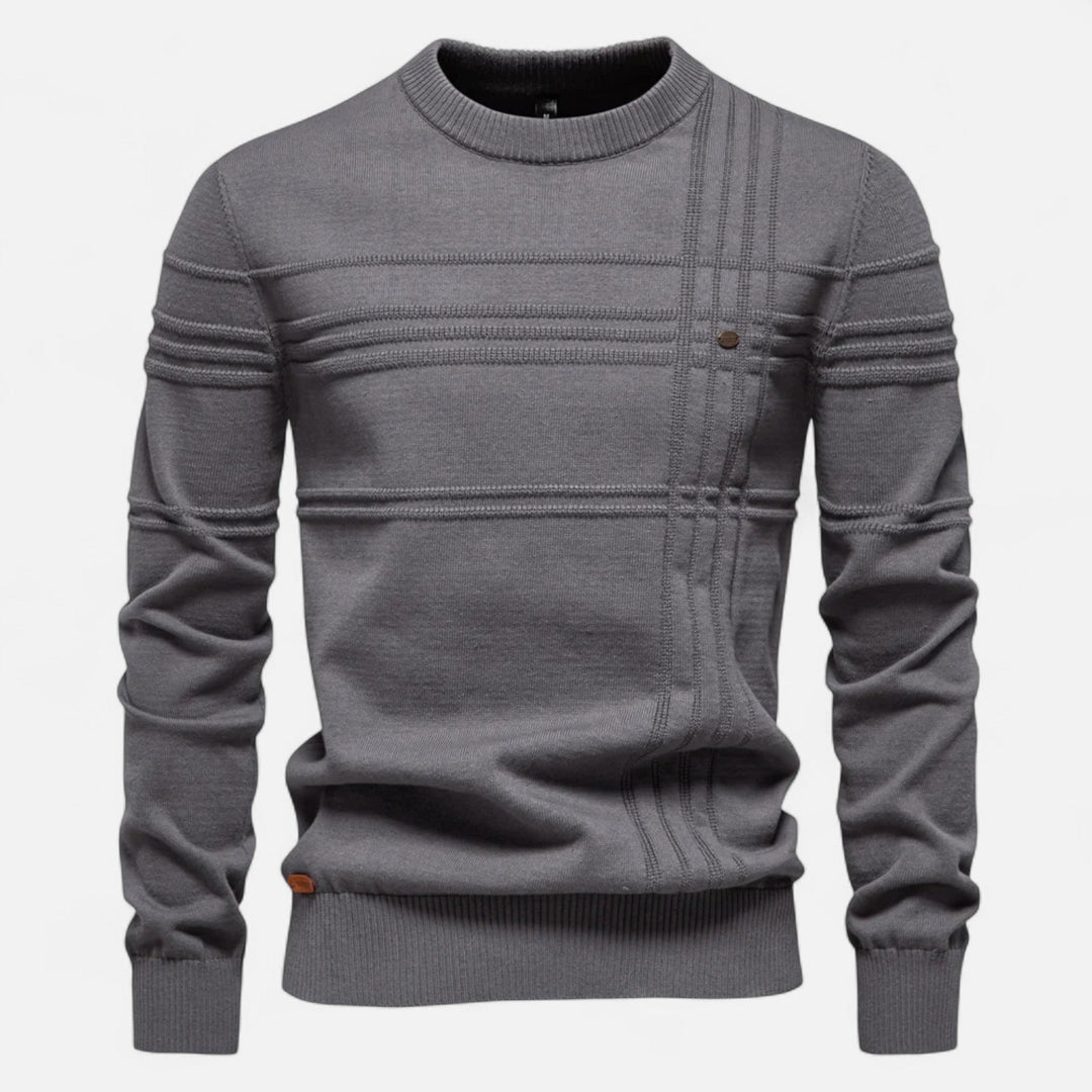 Evan Linear Ribbed Sweater
