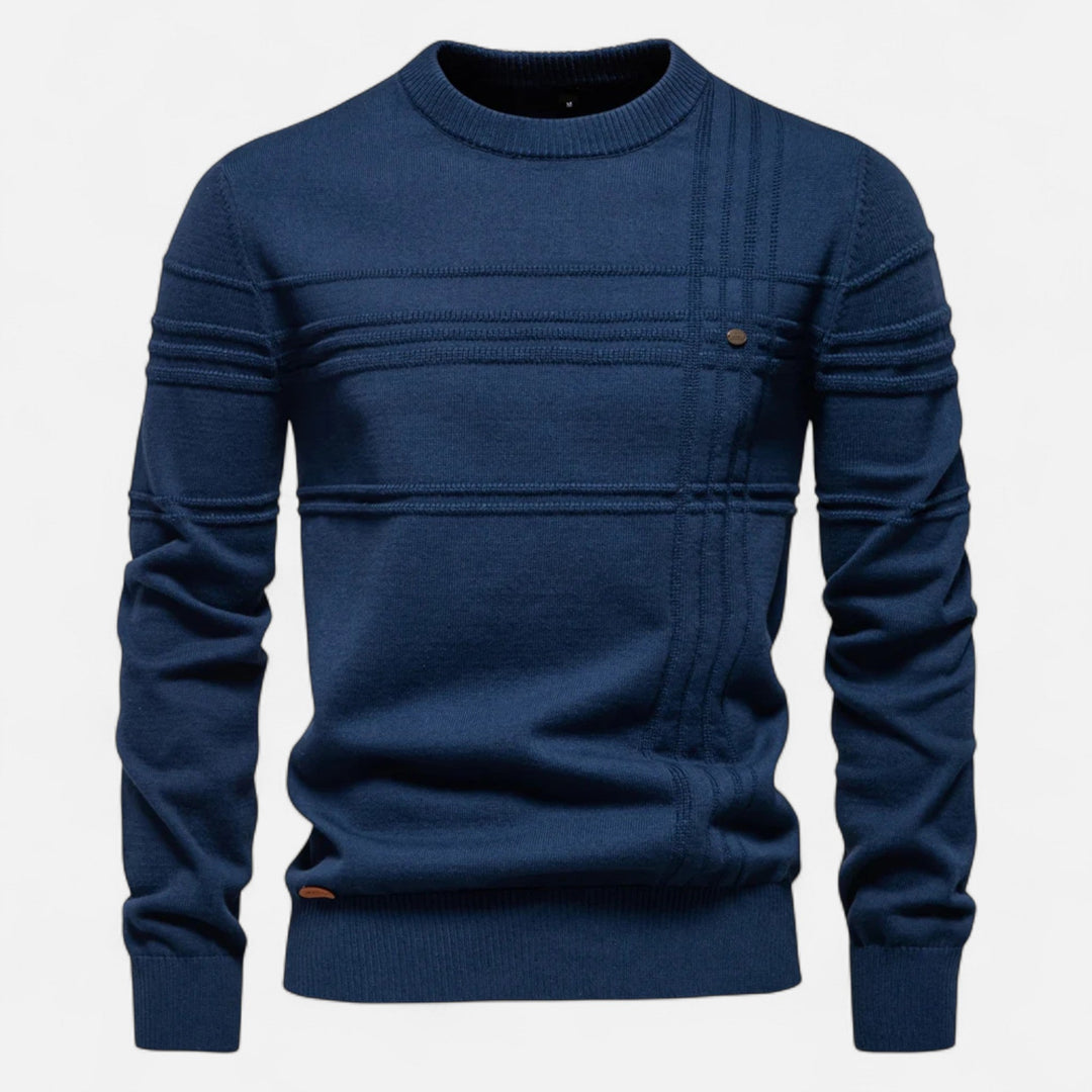 Evan Linear Ribbed Sweater