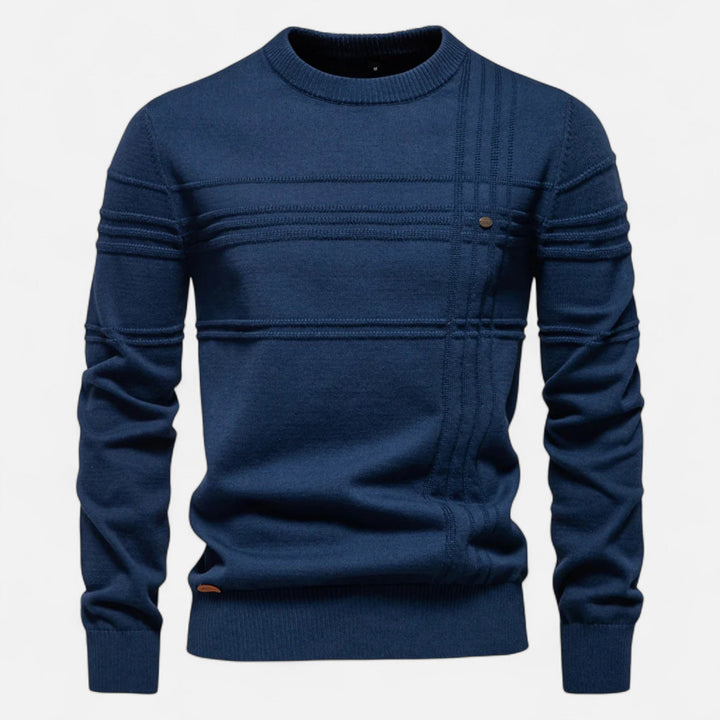 Evan Linear Ribbed Sweater