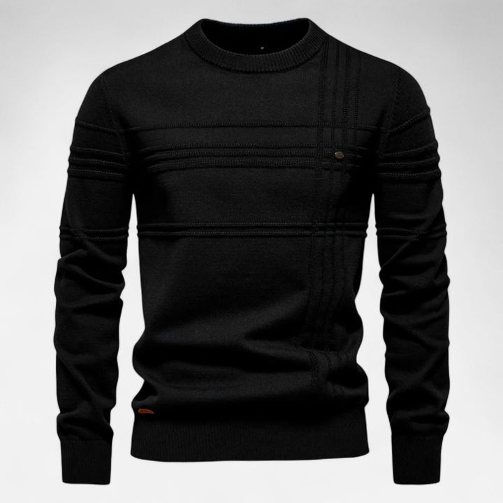 Evan Linear Ribbed Sweater