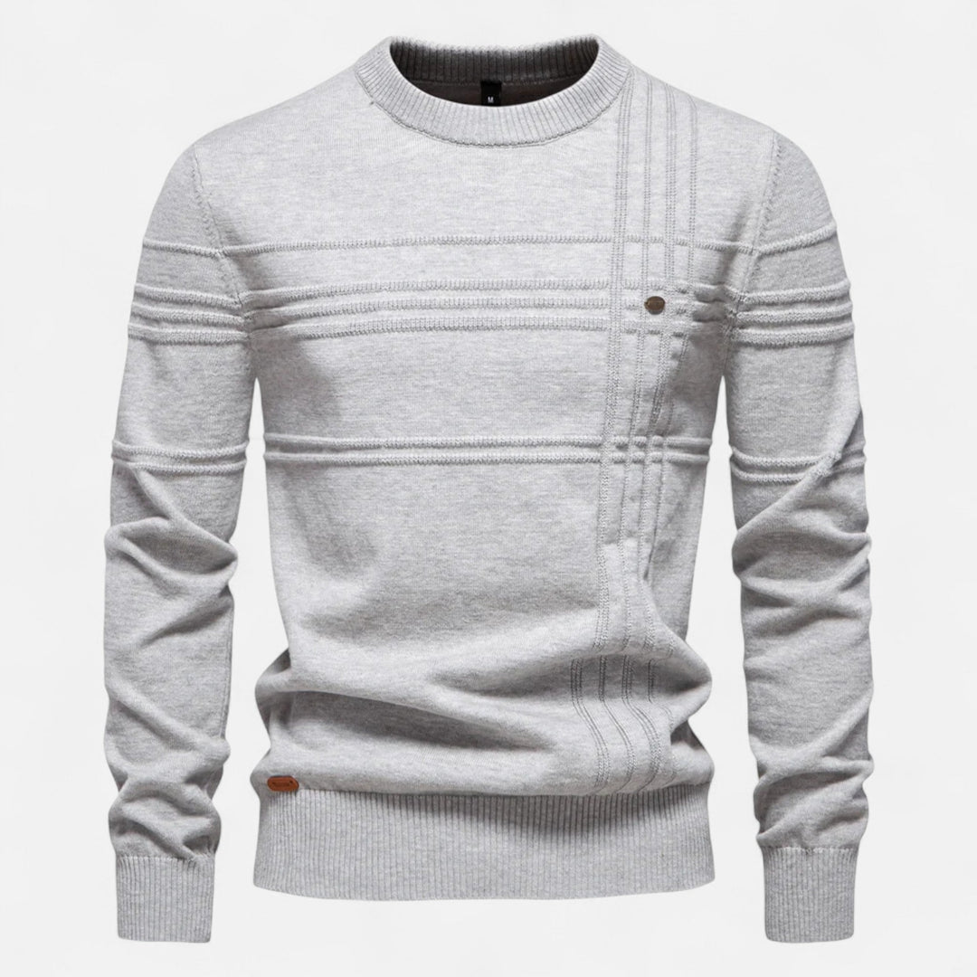 Evan Linear Ribbed Sweater