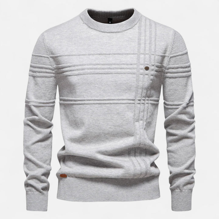 Evan Linear Ribbed Sweater