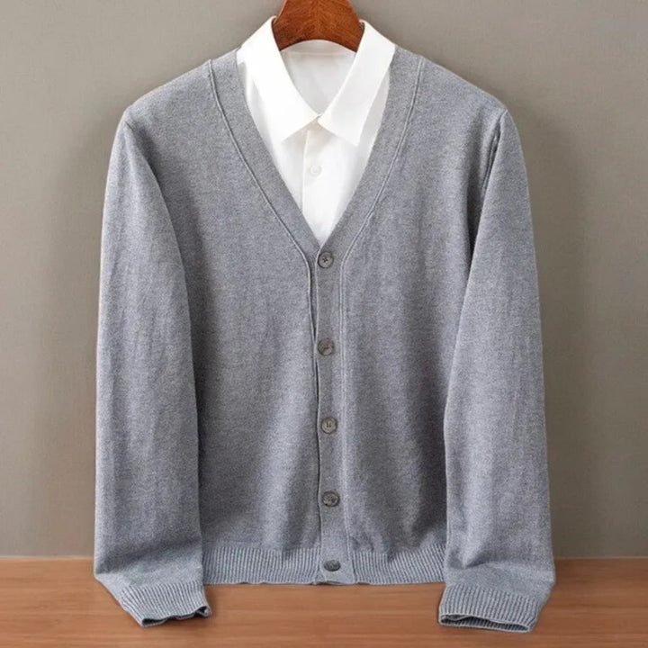 Evan V-Neck Cashmere Cardigan