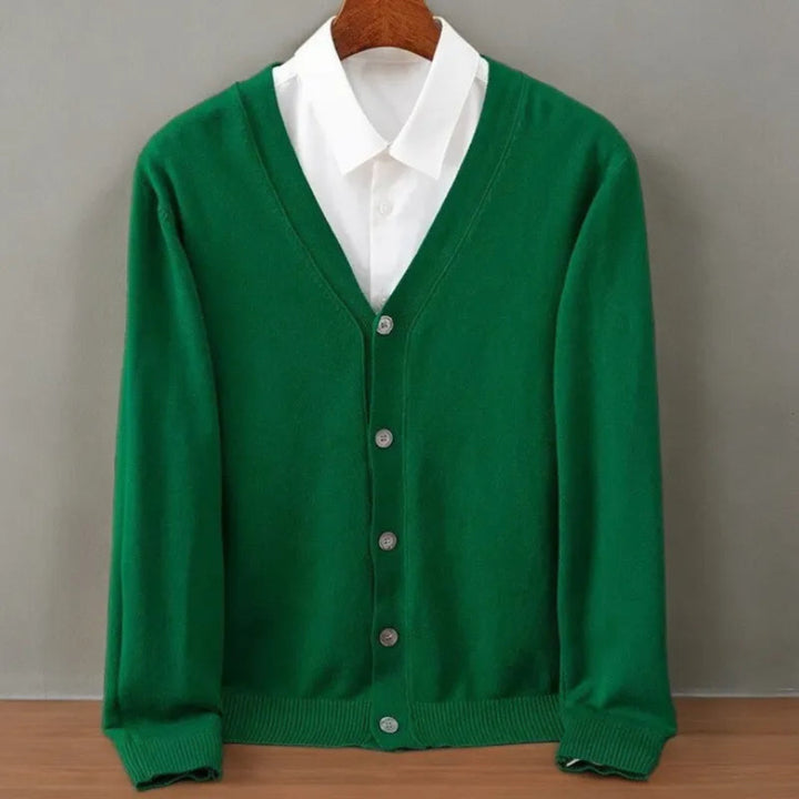 Evan V-Neck Cashmere Cardigan