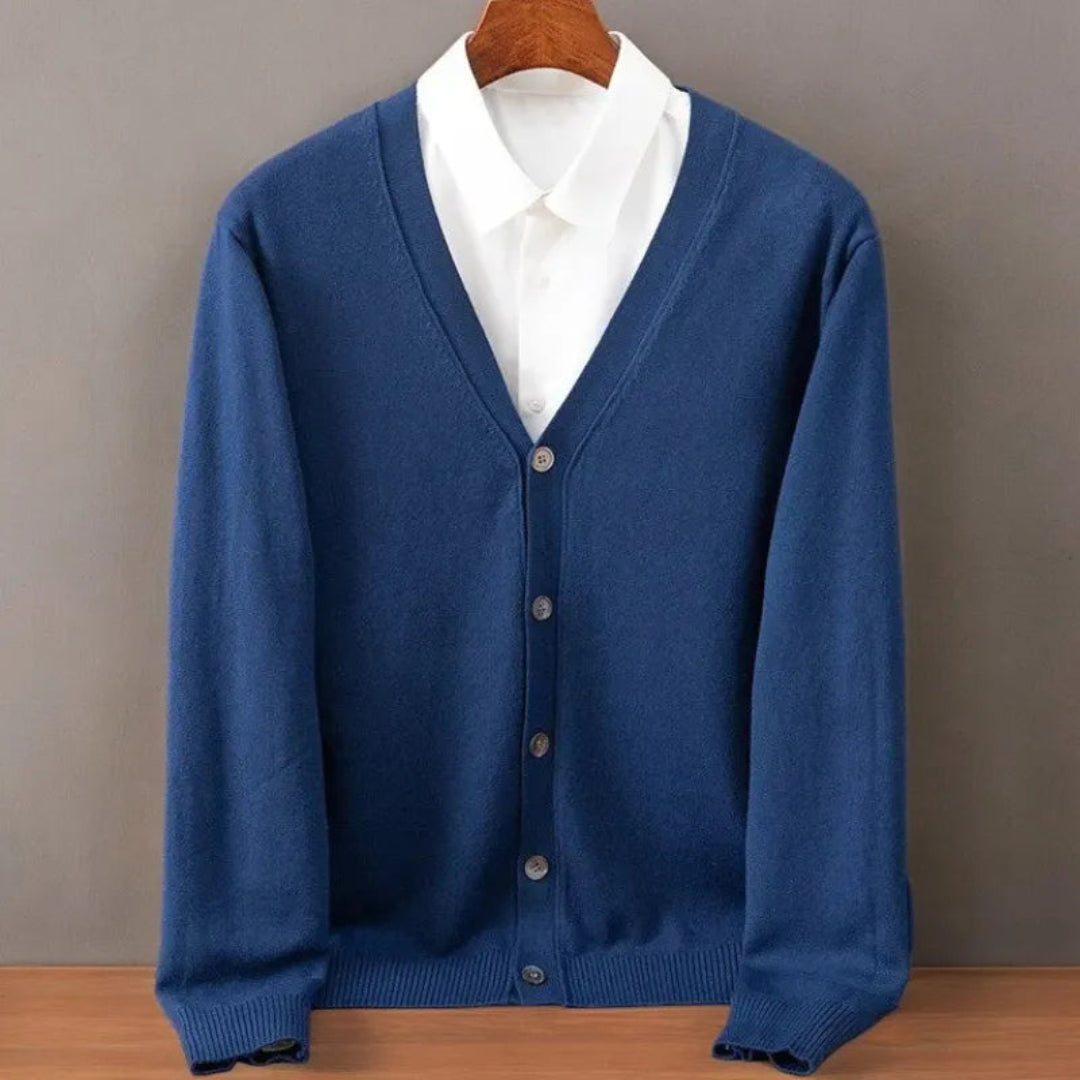 Evan V-Neck Cashmere Cardigan