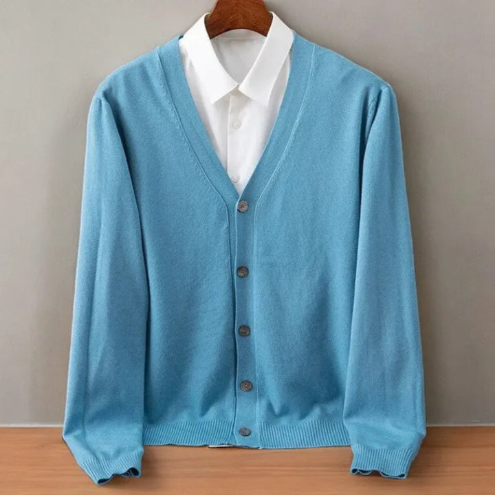 Evan V-Neck Cashmere Cardigan