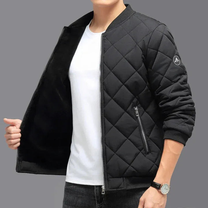 Gideon Quilted Fleece-Lined Jacket