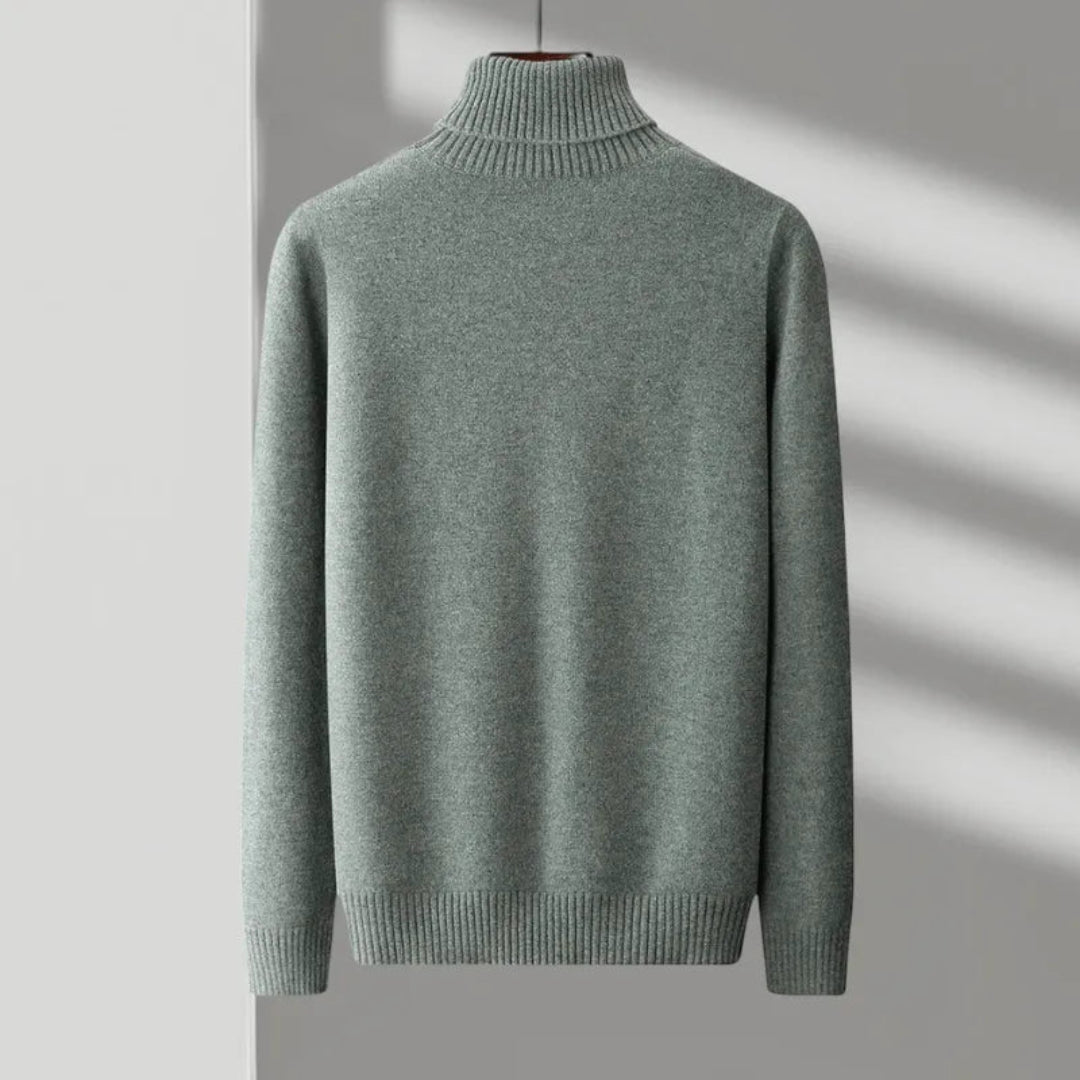 Glen Turtleneck Cashmere Sweater