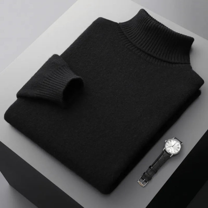Glen Turtleneck Cashmere Sweater