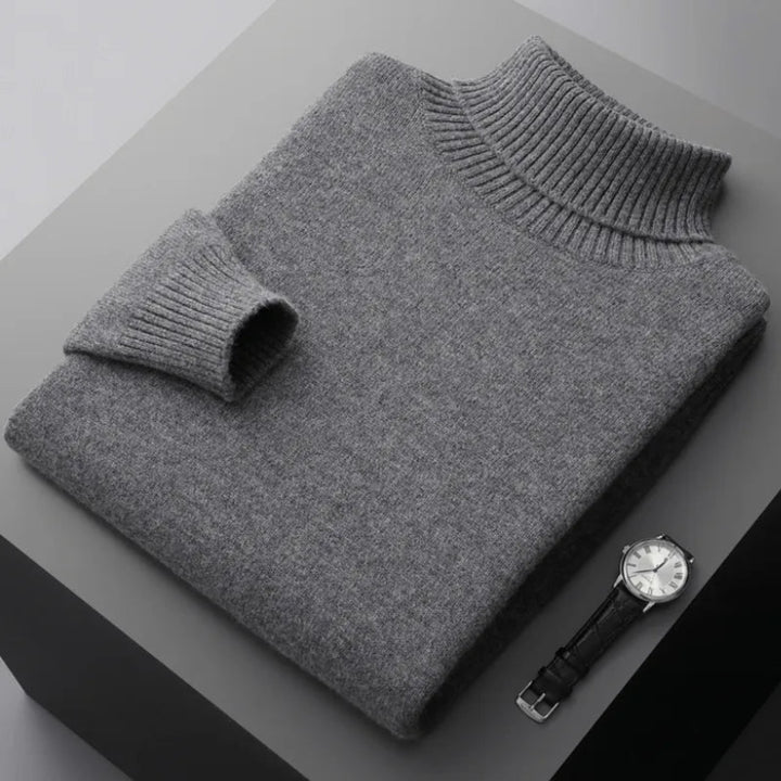 Glen Turtleneck Cashmere Sweater