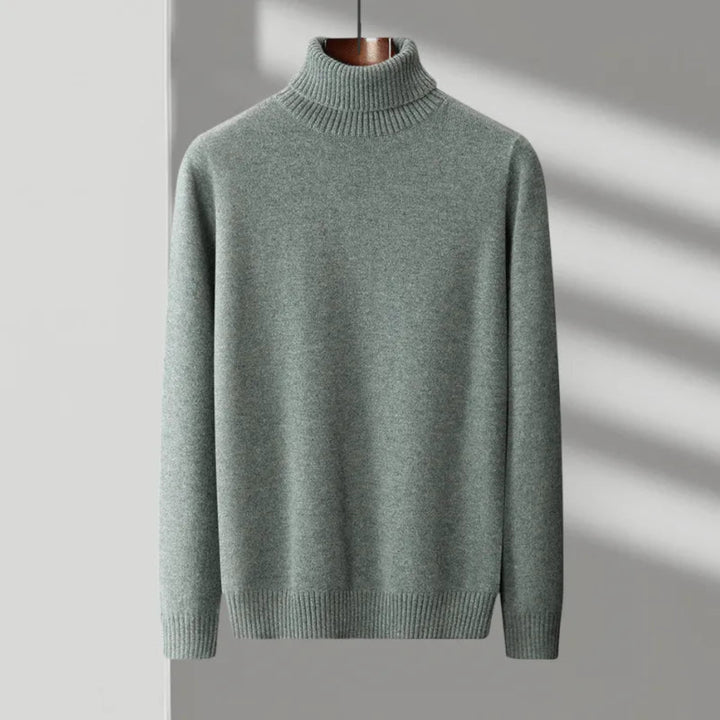 Glen Turtleneck Cashmere Sweater