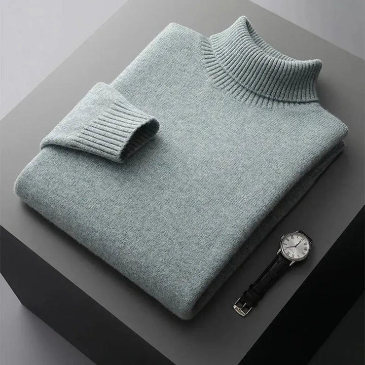 Glen Turtleneck Cashmere Sweater