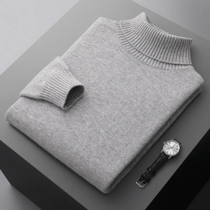Glen Turtleneck Cashmere Sweater