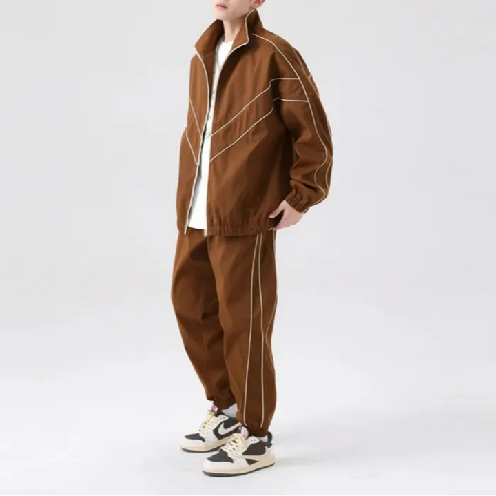 Gordon Reflective Stripes Tracksuit Set