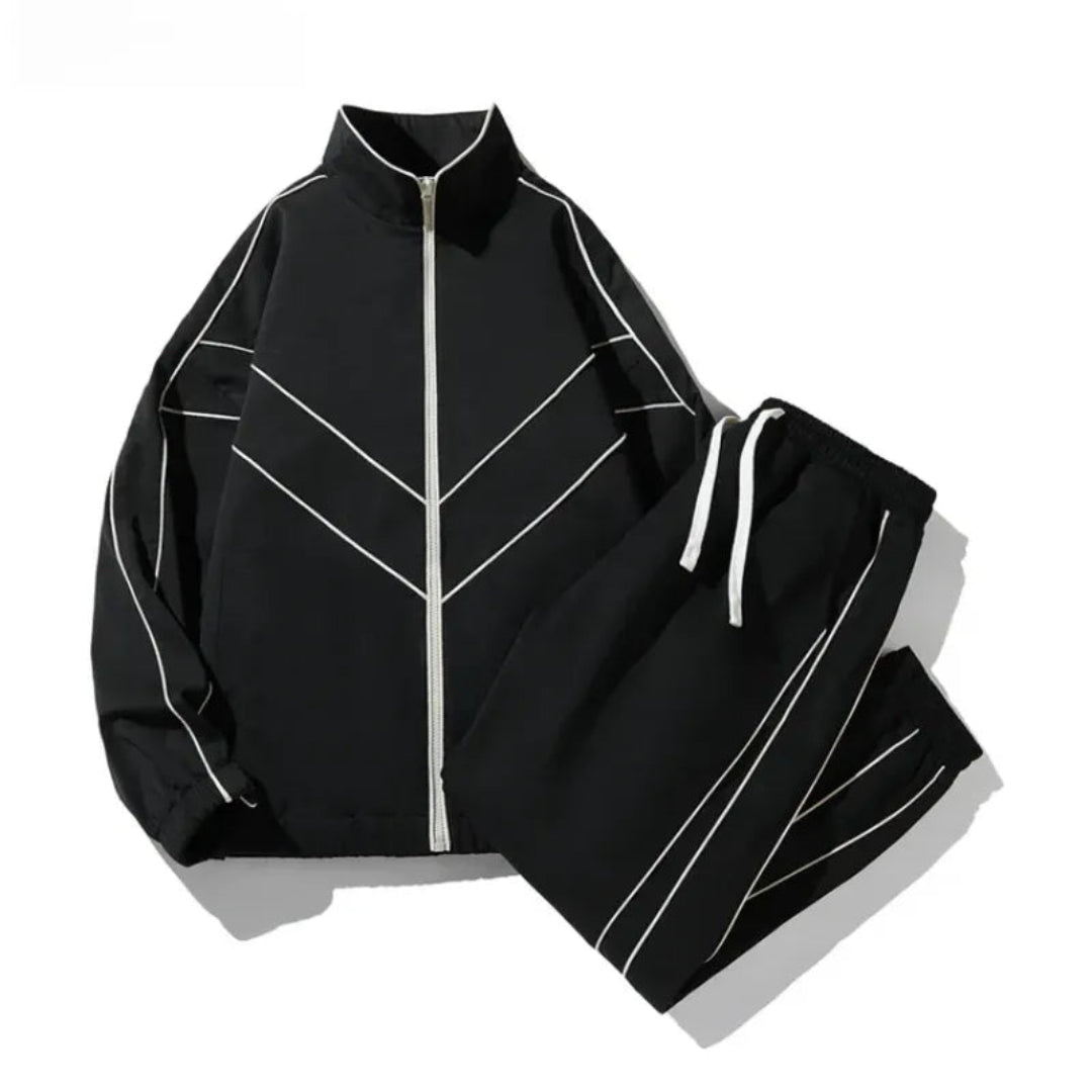Gordon Reflective Stripes Tracksuit Set