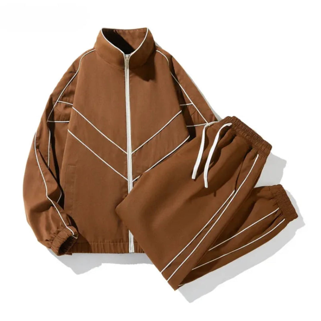 Gordon Reflective Stripes Tracksuit Set